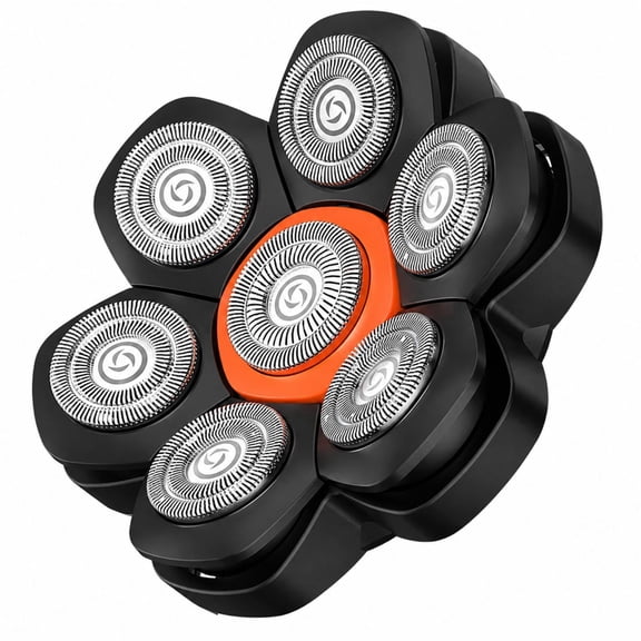MAXGROOM Replacement Blades for Head Shaver, 7 Blades Shaver Replacement Heads for Bald Men Electric Razor, 1 Piece