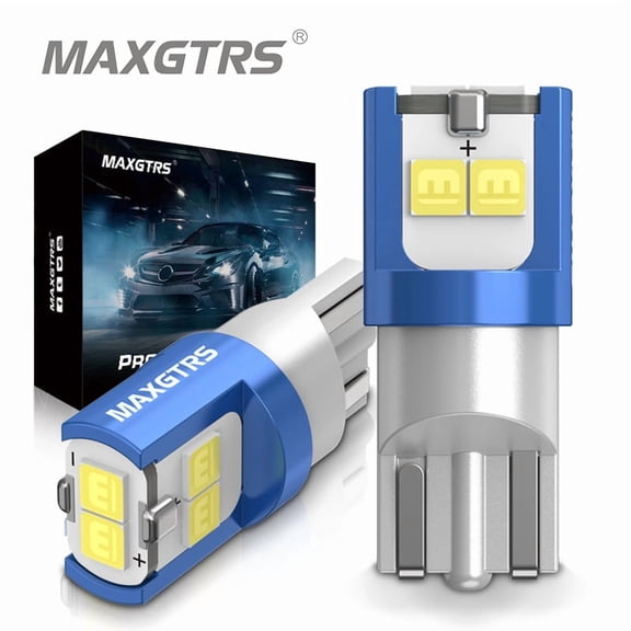 MAXGTRS 2x T10 2825 LED Lamp Canbus W5W 168 194 Car Interior Decoration Parking Light
