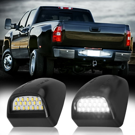 MAXHAWK LED License Plate Light For Chevy Silverado Tahoe GMC Sierra 1500 2500 3500 HD Yukon Cadillac Escalade 6000K Xenon White 18 CAN-bus Error Free