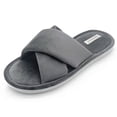 thumbnail image 1 of MAXHONG Cross Band House Slippers for Women Open Toe ,Soft Spa Slippers Memory Foam Bedroom Slippers with Silky Velvet Comfy Slip On Breathable Indoor Outdoor, 1 of 5