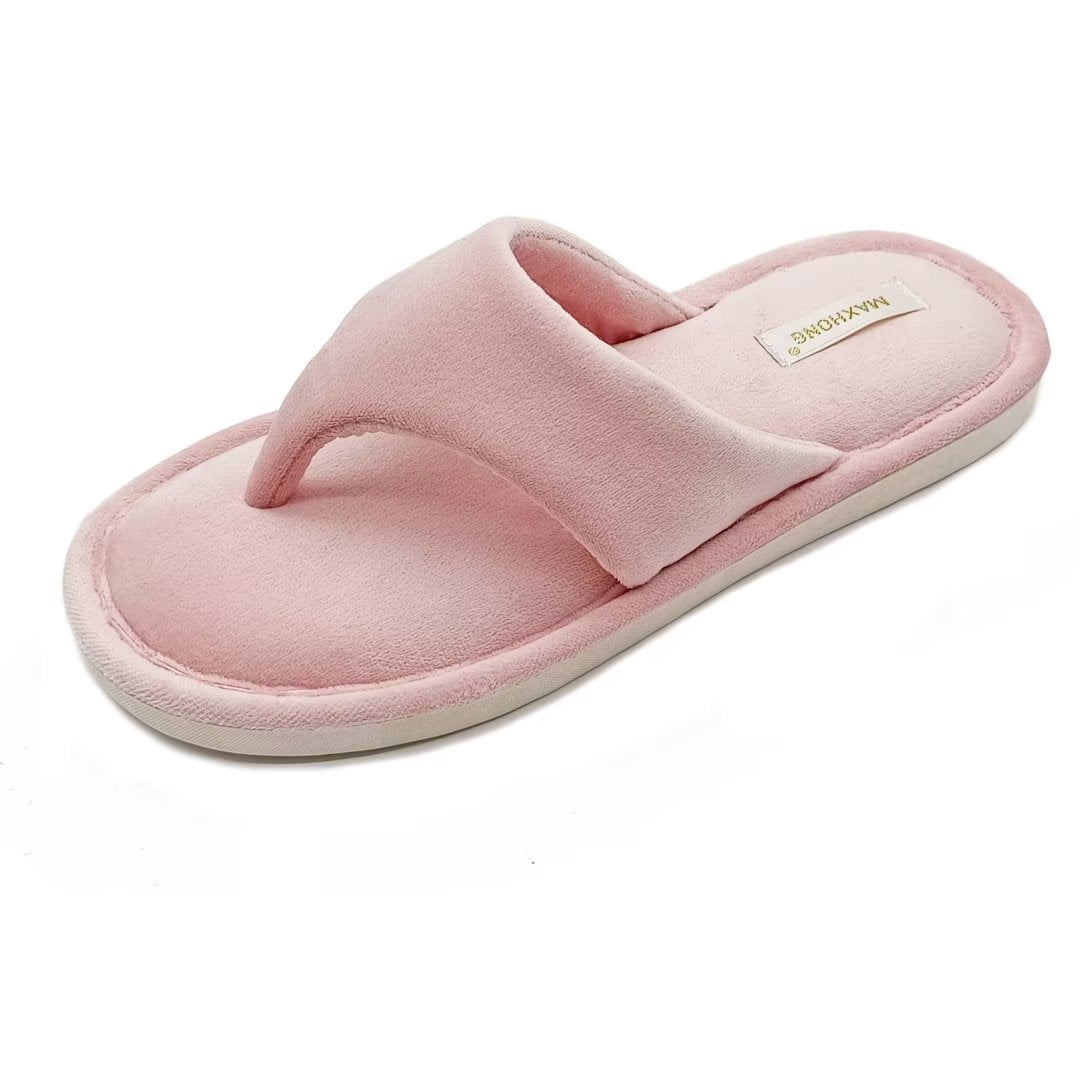 DODOING Women's Comfy Flip Flops Indoor House Slippers with Memory Foam  Thong Slippers Open Toe Non-Slip Sole