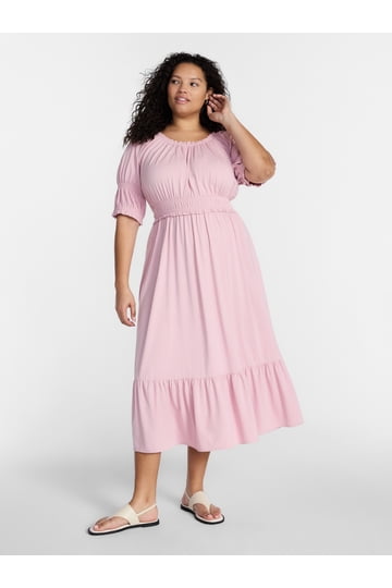 fit flare summer dress LEMON & BLUE FLORAL FIT & FLARE DRESS S