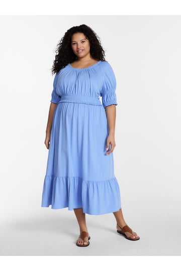 walmart light blue dress Shop Maxi Dresses for Women Feather Prom Dress Black pfid:321158 Woven chiffon shapes this Color:Black with Dots