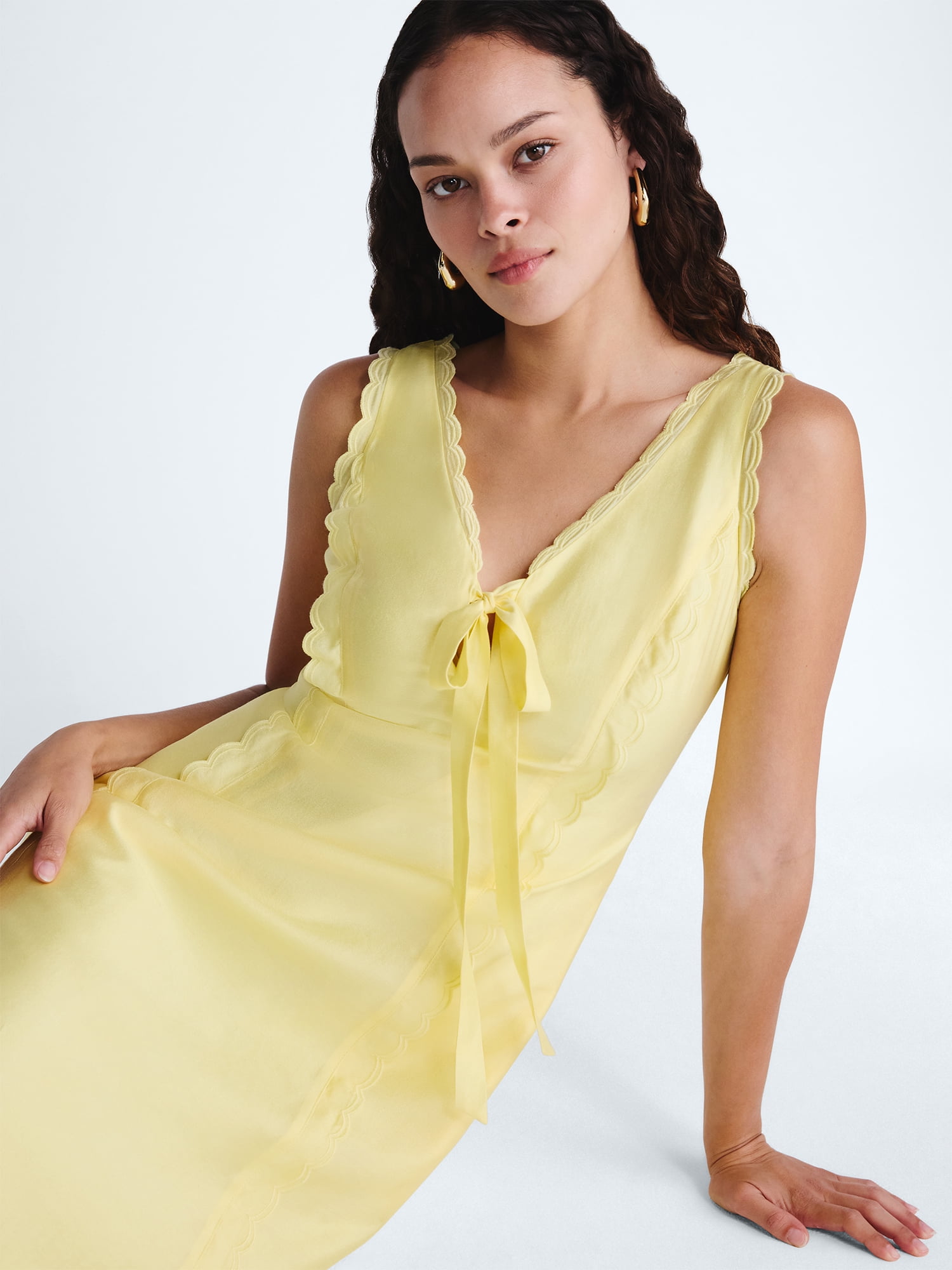 Scoop Women's and Women's Plus Maxi Keyhole Dress, Sizes 0-26W