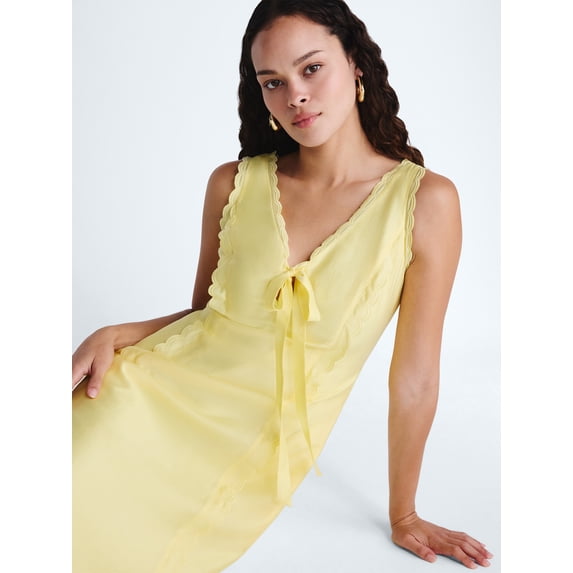 Scoop Women's and Women's Plus Maxi Keyhole Dress, Sizes 0-26W