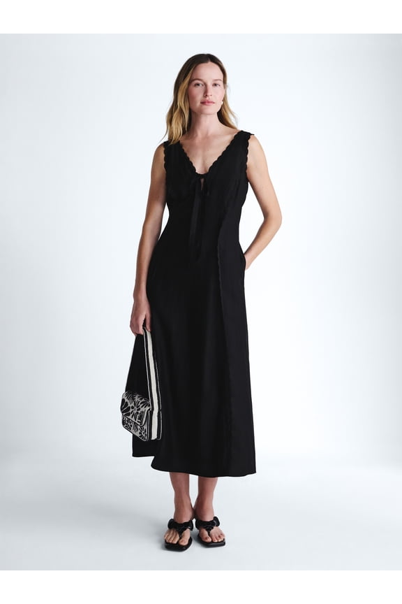 Women's and Women's Plus Maxi Keyhole Dress, Sizes 0-26W