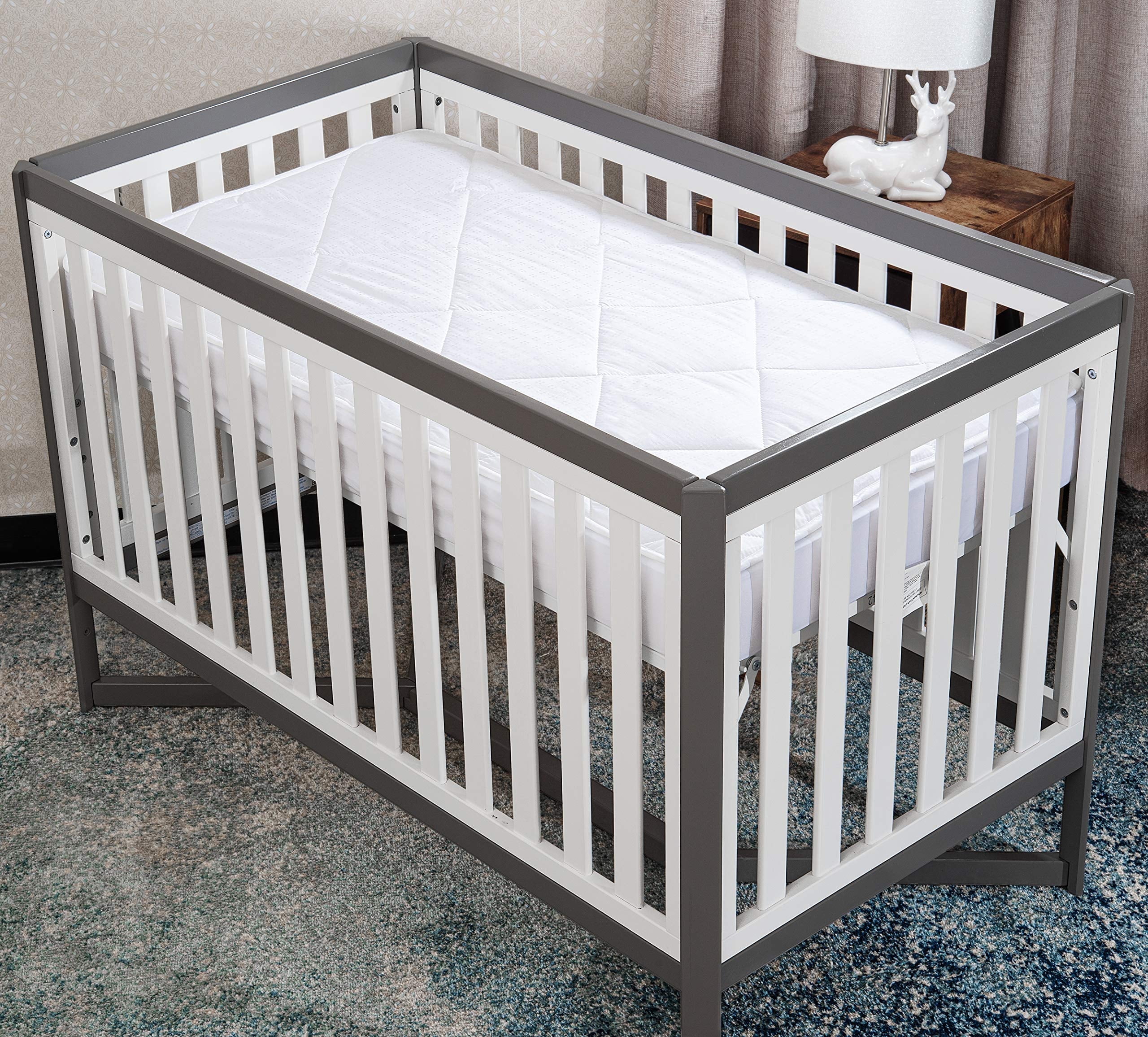 MAXI Porta Crib Size Mattress Pad - Luxurious Cotton Sateen Mattress