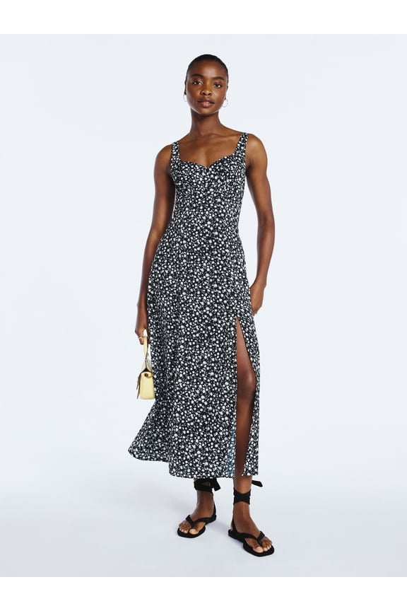 Women’s Side Slit Maxi Dress, Sizes XS-XXL