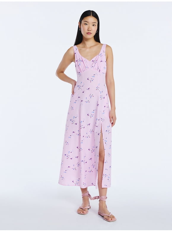 Women’s Side Slit Maxi Dress, Sizes XS-XXL