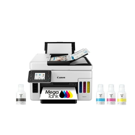 Canon - MAXIFY MegaTank GX6021 Wireless All-In-One Inkjet Printer - White