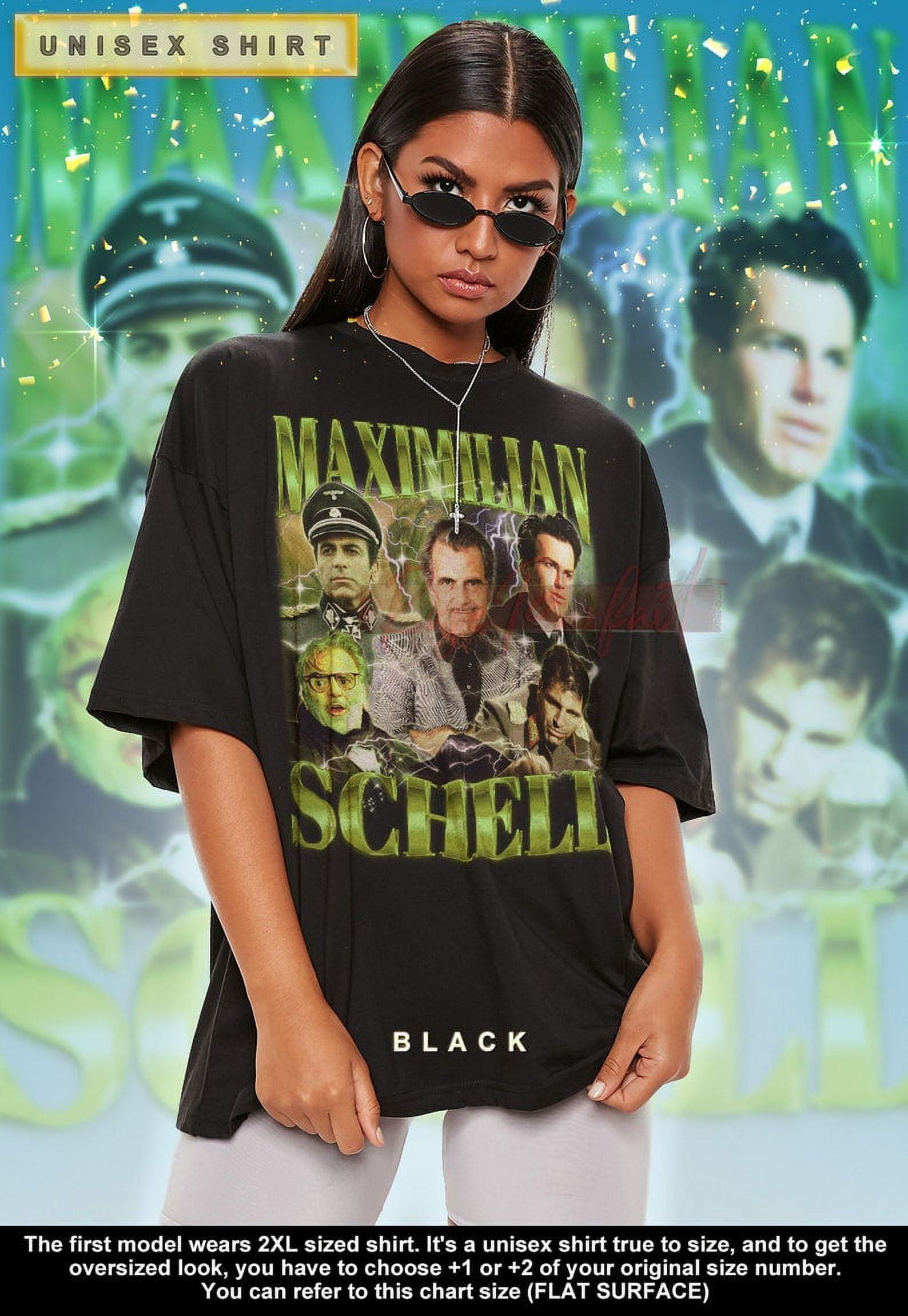 MAXIMILIAN SCHELL Retro T shirt Maximilian Schell Tribute Tee Maximilian Long Sleeve Shirt Fans Tee Kids Tee Maximilian Memoriam Walmart