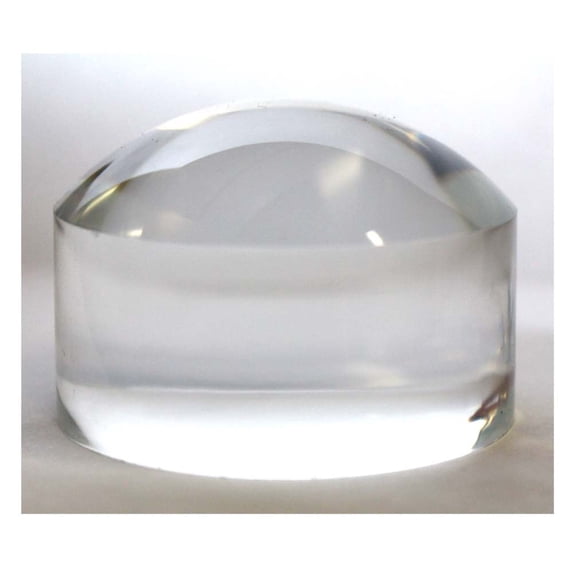 MAXIMIZE 2.5" Desktop Dome Magnifier | 4X Magnification | Elegant Paperweight Style | Smooth Glide for Reading