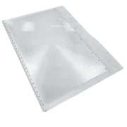 MAXIMIZE Acrylic Fresnel Magnifier | 10.75" x 8" Full Page | Dual-Sided Ruler & Multiple Magnifications | 2X , 3X , 4X , 5X , 6X