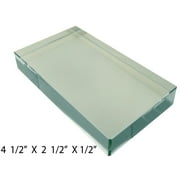 MAXIMIZE Optical Glass Rectangular Prism | 4.5 x 2.5 Dimensions | For Education, Photography & Crafts | Refracts & Disperses Light | Quality Construction