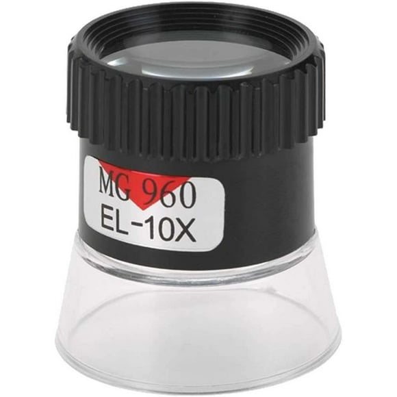 MAXIMIZE Printer's Loupe - 10X Power | 1" (2.54 cm) Diameter Lens | Precision Inspection for Print & Film