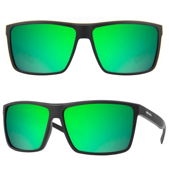 MAXJULI Polarized Big Sunglasses for Men Women with Big Heads 8125
