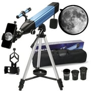 MAXLAPTER 20X-167X HD Refractor Telescope for Adults Kids High Powered, with Finderscope and Tripod, 60mm Aperture Telescope for Viewing Stars，With Mobile phone Take Photo