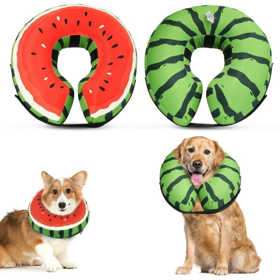 MAXLAPTER Protective Inflatable Dog Cone after Surgery,XL Size Soft Recovery Dog Cone Collar Waterproof