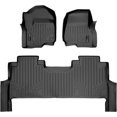 MAXLINER Custom Floor Mats 2 Row Liner Set Black Compatible with 2017