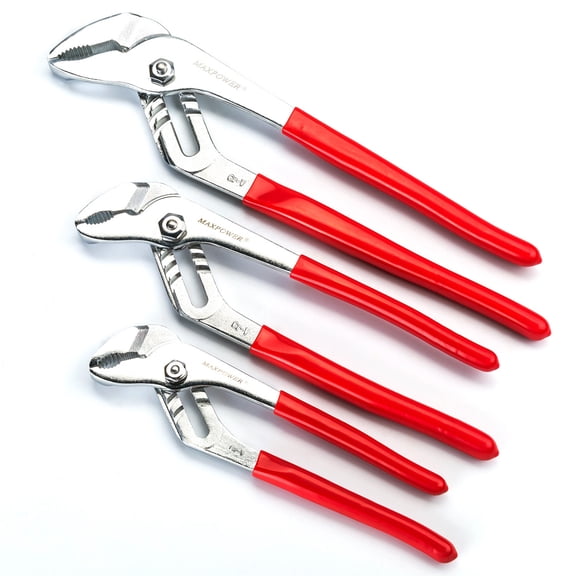 MAXPOWER 3-piece Groove Joint Tongue and Groove Pliers