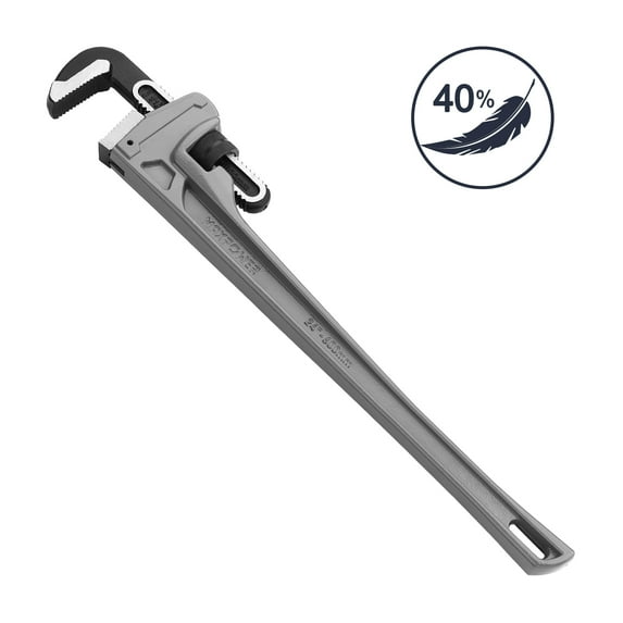MAXPOWER Aluminum Straight Pipe Wrench, 18 Inch(450mm)