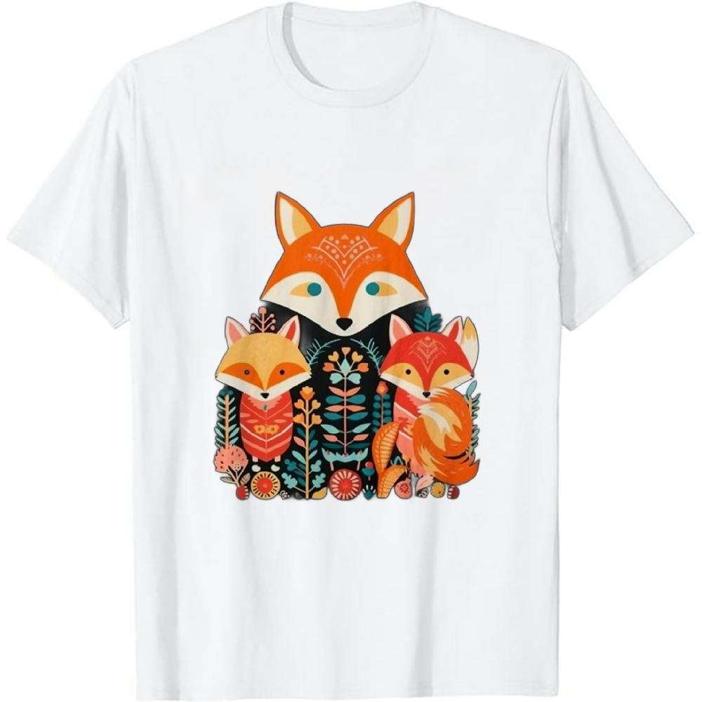 Cute Tribal Pattern Fox | Animal & Nature Lover T-Shirt Gift Cute Tribal Pattern Fox | Animal & Nature Lover T-Shirt Gift