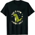thumbnail image 1 of MAXPRESS Dinosaur Lover Kids This Is How I Roll TRex T-Shirt, 1 of 3
