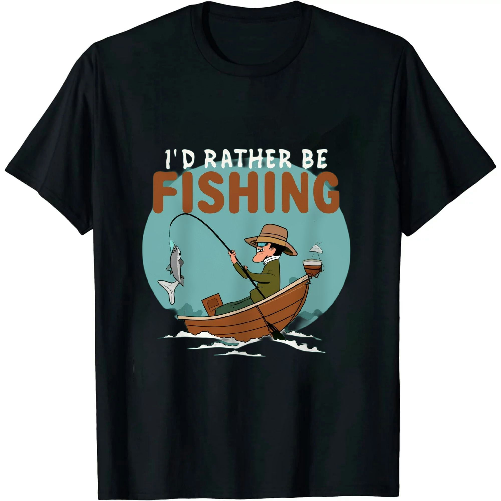 MAXPRESS Funny Fishing Novelty Design For Men Women Kids Fish Lovers T-Shirt  