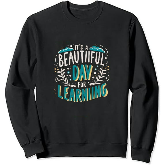 MAXPRESS It’s A Beautiful Day for Learning Shirts Crewneck Short Sleeve Teacher Tee Tops