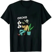 MAXPRESS Orchid Whisperer Plant Lover Women Florist Orchid Flower T-Shirt