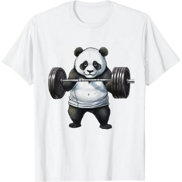 Panda Weightlifting T Shirt Gym Workout Humor Deadlift Tee Panda Weightlifting T Shirt Gym Workout Humor Deadlift Tee