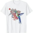 thumbnail image 1 of MAXPRESS Rainbow Color Hummingbird Funny Bird Lover Gift T-Shirt, 1 of 3