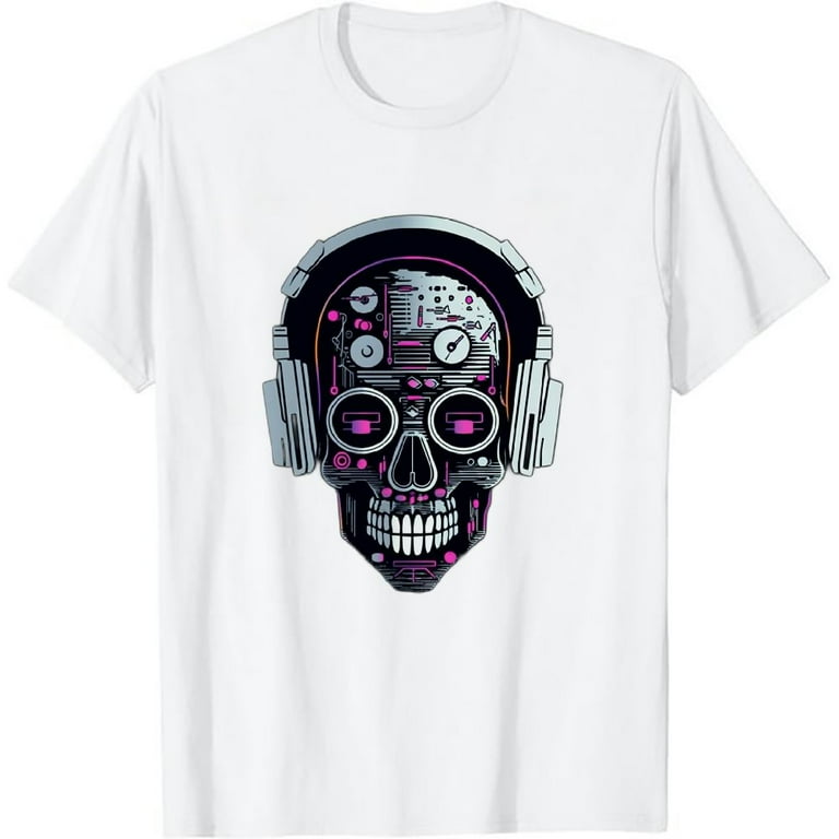 Sugarskull Dj Table Shirt | Skull Disc Jockey Headphones Sugarskull Dj Table Shirt | Skull Disc Jockey Headphones
