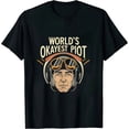 thumbnail image 1 of MAXPRESS Vintage Retro World's Okayest Pilot Flying Aviation T-Shirt, 1 of 3