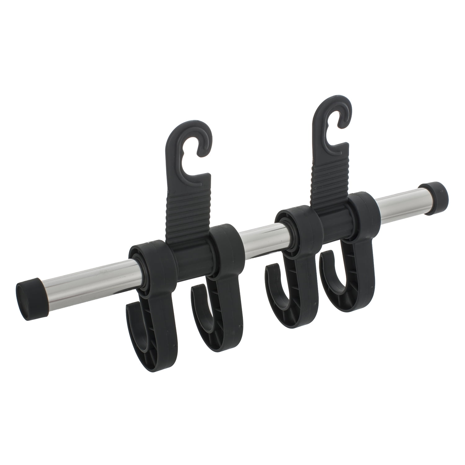 MAXSA Innovations 4-Hook Car Headrest Hanger, Chrome, 25534