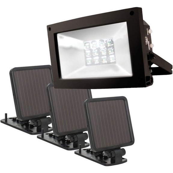 MAXSA Innovations Solar-Powered Ultrabright Flood Light with 120° Beam Angle and 44 Ft. Beam Spread