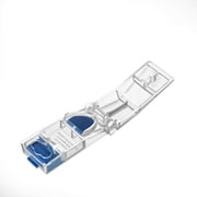 MAXSPLIT Pill Splitter and Cutter - with Pill Puncher - Cuts Small and Large Pills, Vitamins, Tablets, Sharp Stainless Steel Blade, Non-Slip Press Point Blue