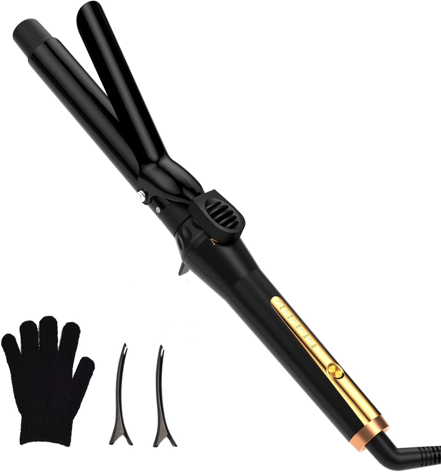 MAXT Curling Irons 3/4 Inch Waver Curling Wand Ceramic Tourmaline Hair