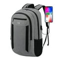 thumbnail image 1 of MAXTOP Ergonomic Multipurpose Durable Polyester 16 inch Laptop Bag with USB Charging Port, Gray, 1 of 6