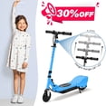 thumbnail image 1 of MAXTRA Electric Scooter for Kids Ages 6-12, 60 Mins Long Battery Life, Foldable ＆ Adjustable Handlebar Height, Light Blue, 1 of 11