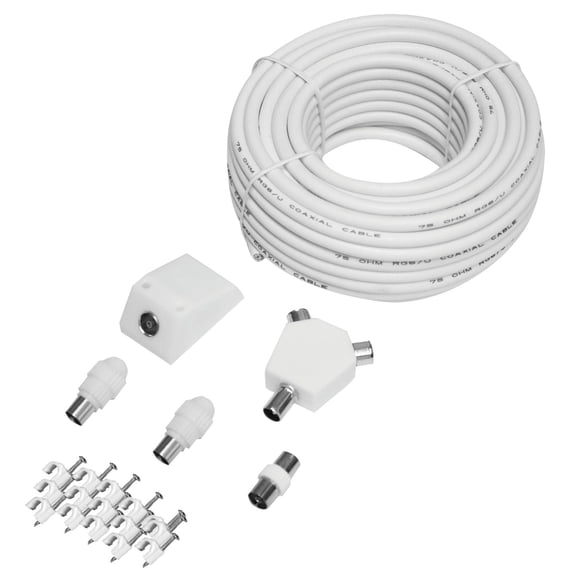 MAXVIEW - TV/FM Aerial Cable Kit, 25m