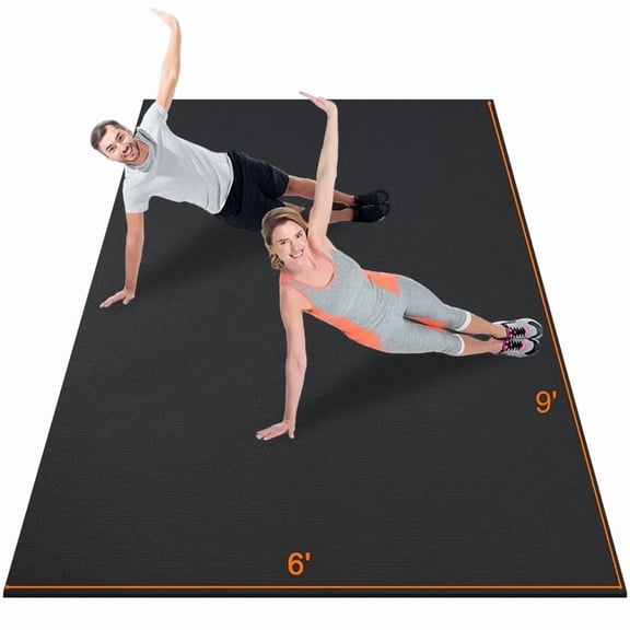 MAXVINI 9'x6' Exercise Mat for Home Gym with Heavy Duty Flooring, Fitness, Yoga, and Cardio