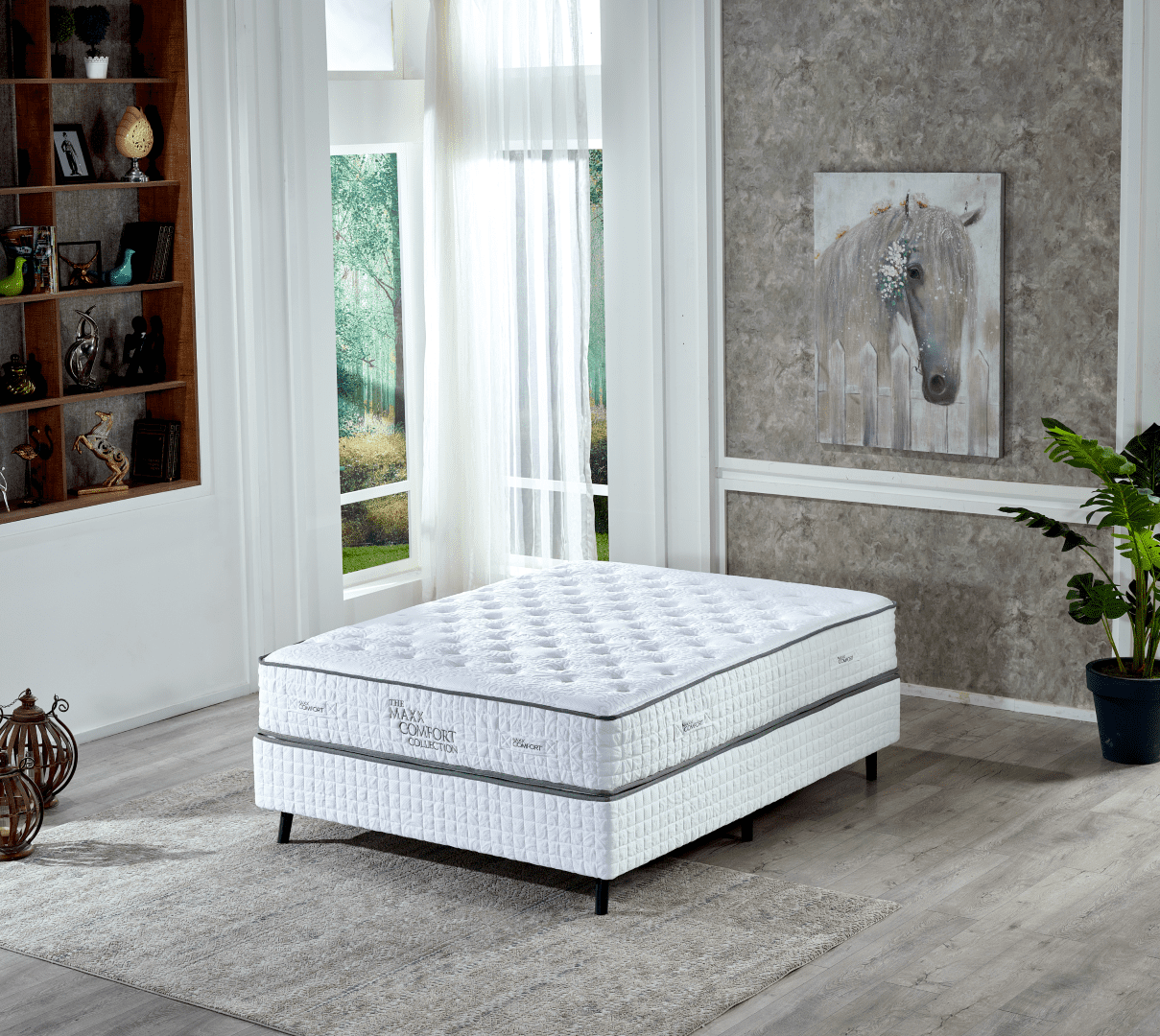 MAXX 13" QUEEN Flippable Luxury Hybrid Mattress Memory Foam 7zone