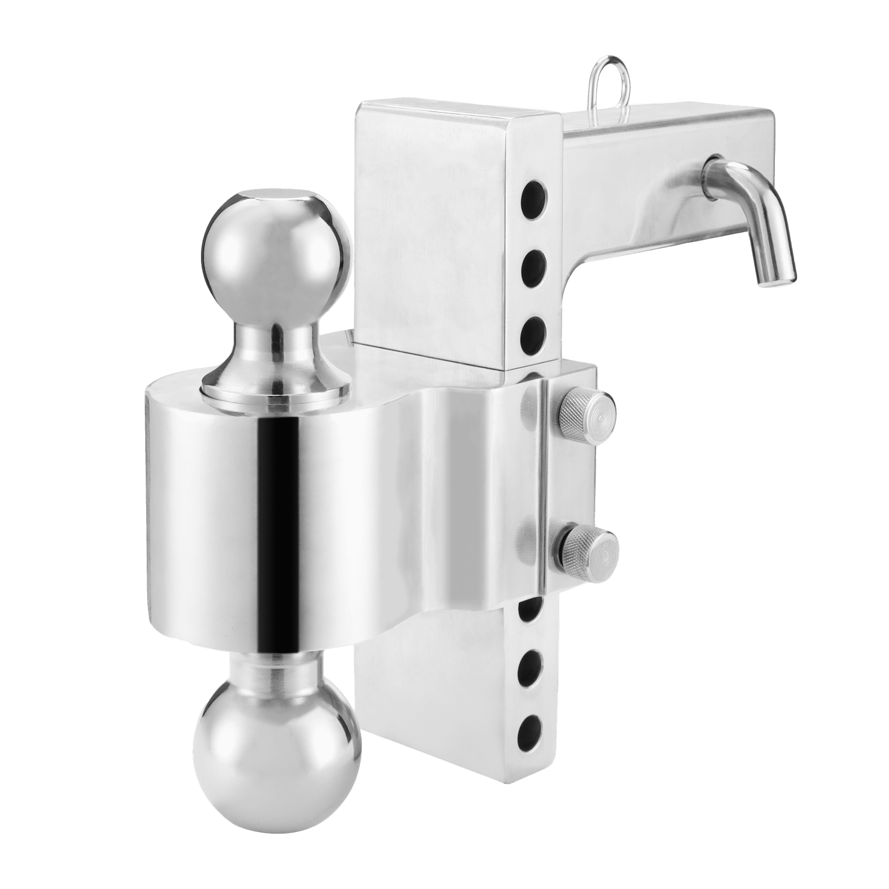 MAXXHAUL 50246 6 inch Drop 7 inch Rise Aluminum Adjustable Dual Ball