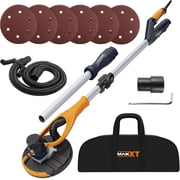 MAXXT Drywall Sander, Lightweight Popcorn Ceiling Removal Tool, 5 Variable Speed Foldable Telescopic Electric Sander, 800-1700RPM with 6pcs Sandpapers & Bag