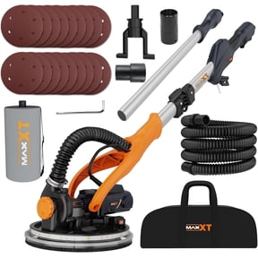 MAXXT Drywall Sander with Vacuum Dust Collection, 6 Variable Speed, 600-1900RPM Power, LED Light