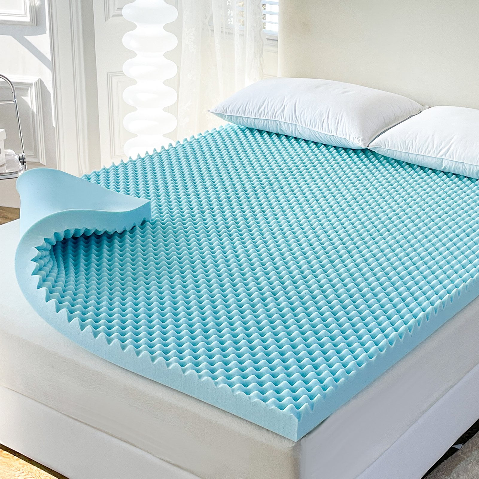 Egg Crate Foam Mattress Pad Topper