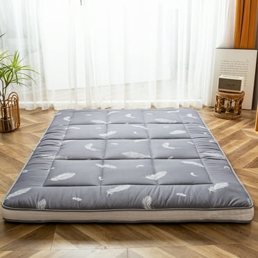 MAXYOYO Extra Thick Futon Floor Mattress, Padded Japanese Folding Roll up Mattress, Portable Mattress Shikibuton, Full