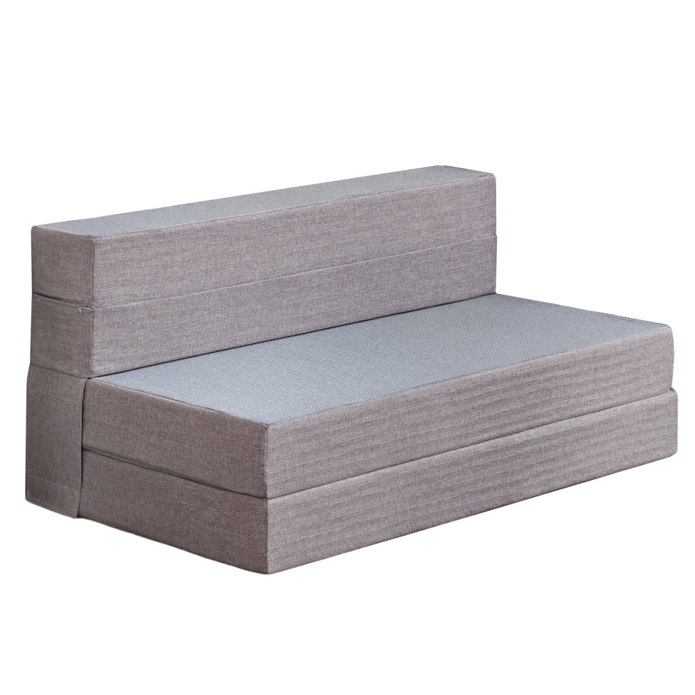 MAXYOYO Tri-Fold Mattress, 6 Inch Tufted Folding Mattress With Chenille Fabric