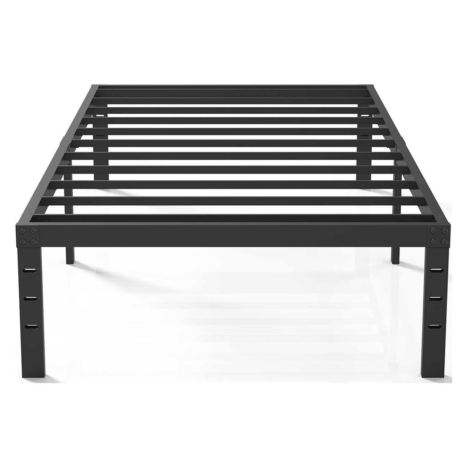MAXYOYO Twin Size Metal Bed Frame, 14 Inch (H) No Box Spring Needed Heavy Duty Metal Platform